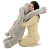 Export Korea Giant Plush Bunny Toy 90cm-120cm Soft Cartoon Big Long Ear Rabbit Hug ToyCushion Rabbit Stuffed Pillow Girl