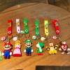 Super Mario Bros 3D Cartoon Keychain Accesorios Schoolbag Pendant Key Bag Decoration Collection Ornament Kids Toys Birthday Gift