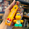 Super Mario Bros 3D Cartoon Keychain Accesorios Schoolbag Pendant Key Bag Decoration Collection Ornament Kids Toys Birthday Gift