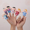 Baby Plush Toy Finger Puppets Tell Story Props 10pcs Animals or 6pcs Family Doll Toys for Kids Gifts for Children