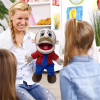 Game Jeffy Hand Puppet Doll Toy Talk Show Roleplay Movable Mouth Props Chef Police Prince Dad Mom Penelope Cody Junior Joseph