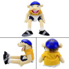 60cm Jeffy Hand Puppet Plush Jeff Mischievous Funny Puppets Toy with Working Mouth Educational Baby Toys Cospaly Plush Doll