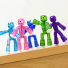 Sucker Sticky Robot Kids Toys Photography Animation Studio Sucker Suction Cup Stickbot Action Figures Toys For Children 1Pc/2Pcs