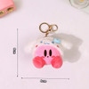 Kirby Keychain Plush Doll Toys Pendant Cartoon Soft Cotton Bag Decor Kawaii Kirby Cosplay Sanrio Pendant for Child Girls Gifts