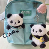 Korean Style Cute Panda Keychain Plush Stuffed Key Ring Bag Pendant Couple Kids Christmas Gift Jewelry