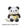 Korean Style Cute Panda Keychain Plush Stuffed Key Ring Bag Pendant Couple Kids Christmas Gift Jewelry