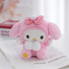 Sanrio Keychain Accessories Kuromi Keyring Doll Cinnamoroll Plushies Toy My Melody Backpack Pendant Hello Kitty Plush Wholesale