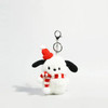 Sanrio Plush Toys Doll Keychain Kawaii Pochacco Anime Pendant Keyring Cute Children Toy Plushie Keychains Girls Birthday Gifts