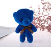 12CM Teddy Bear Plush Toy Siamese Bear Doll Bear Toy Small Gift Factory Wholesale Key Chain Pendant Gifts For Boyfriends