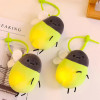 Cute Glowworm Can Glow Plush Pendant Bag Accessories Keychain Bag Car Cartoon Animal Pendant Holiday Gift