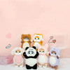 17cm Plush Cat Turn Into Rabbit Dog Bear Panda Doll Toys Pendant Cute Plush Keychain Bag Pendant Christmas Gifts