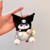 12cm Plush Cat Turn Into Rabbit Dog Cat Doll Toys Pendant Cute Plush Keychain Bag Pendant Christmas Gifts