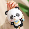 Can Bubble Panda Plush Keychain Cartoon Doll Pendant for Women Bag Kawaii Plushies Toys Car Keyring Holiday Gift