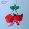 Kawaii Kitty Plush Pendant Cartoon Cherry Series Soft Pp Cotton Kuromi Hello Kitty Plush Keychain Pendant for Children Girl Gift