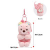 12cm Disney Plush Toys Fantasy Sakura Winnie Bear Pendant Bag Accessories Keychain Bag Car Pendant Valentine's Day Gift