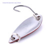3 Pcs  Luya Single Hook Horse Mouth Sequin Mini Metal  Spoon Fishing Light Water Grass Fish Bait  Artificial Bait Tackle