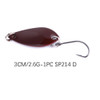 3 Pcs  Luya Single Hook Horse Mouth Sequin Mini Metal  Spoon Fishing Light Water Grass Fish Bait  Artificial Bait Tackle