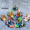 Styles Mario Pull Back Car Green Yoshi Donkey Kong Bowser Luigi Toad Princess Peach Figures Toys Anime Game Doll Gifts for Kid