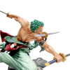 10cm One Piece Figure Roronoa Zoro Three-Knife Fighting PVC Action Figurine Collection Model Toys Gift