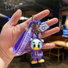 Anime Disney Keychain Cartoon Minnie Mouse Mickey Stitch Cute Doll PVC Keyring Ornament Key Chain Car Pendant Kids Toys Gifts