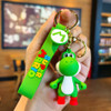 3D Cartoon Super Mario Bros Keychain Accesorios Schoolbag Pendant Key Bag Decoration Collection Ornament Kids Toys Birthday Gift