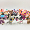 LPS CAT 10pcs/lot Mini Littlest pet shop Toys Cute Stands Cat Dog Rare Original Figure Bobble head toy Kitten Collie Spaniel