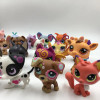 LPS CAT 10pcs/lot Mini Littlest pet shop Toys Cute Stands Cat Dog Rare Original Figure Bobble head toy Kitten Collie Spaniel