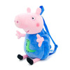 Peppa Pig 30cm High Doll Backpack Stereoscopic Anime Doll Plush Backpack Boys Girl Soft Plush Toy Bag Children's Holiday Gifts
