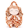 Gloveleya Plush Backpack curly hair doll bag 2023 new design animal toys