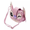 Stitch Cute Backpack PU Leather Pack Travel Girls Messenger Bag One-Shoulder Handle Bag with Detachable Shoulder Strap Mini Bag