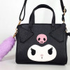 Kuromi Sanrio My Melody Hello Kitty Cinnamoroll Cartoon Side Backpack Pompom Purin Bag Hand-held Dual-use Storage Bag