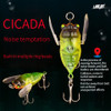 WALK FISH 6.5g/5cm Topwater Noise Simulation Cicada Fishing Lure Flexible Wings Hard Bait Pike Tackle Temptation Luminous Design