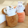 60CM Kawaii Taiyaki Cat Fruit Rabbit Plush Toys Animals Nest Throw Pillow Fish Cushion Dolls Birthday Gifts for Girls Home Decor