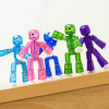 Sucker Sticky Robot 1Pcs/2Pcs Set Photography Animation Studio Sucker Children's Toy Birthday Gift Stikbot Action Figures Toys