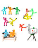 Sucker Sticky Robot 1Pcs/2Pcs Set Photography Animation Studio Sucker Children's Toy Birthday Gift Stikbot Action Figures Toys
