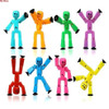 Sucker Sticky Robot 1Pcs/2Pcs Set Photography Animation Studio Sucker Children's Toy Birthday Gift Stikbot Action Figures Toys