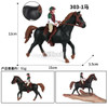 Simulation Equestrian Rider Horse Farm Animal Model Action Figures Decoration Early educational Toys for children Christmas gift