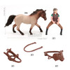 Simulation Equestrian Rider Horse Farm Animal Model Action Figures Decoration Early educational Toys for children Christmas gift