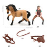 Simulation Equestrian Rider Horse Farm Animal Model Action Figures Decoration Early educational Toys for children Christmas gift