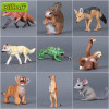 Simulation Wild Animals Zoo Wolf Monkey Fox Chameleon Pangolin Squirrel Chinchilla Donkey Sloth Model Figures ​Educational toys