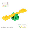 Big Building Blocks Parts Pipeline Playground Slide Ladder Swing Spin Gear Compatible Duploes Assemble Bricks Toys for Children