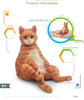 1Pcs Cute Pet Cat Figures Mini Ragdoll Sleeping Kitten Siamese PVC Figurine Miniature Kids Toy