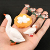 Simulation Farm Poultry Animal model Chicken Fowl Duck Goose Rooster Action figures plastic Figurines Farm series Kids Toys