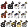 Military Building Blocks Action Solider Figures Gifts Animals Medieval Fire Dragon Knight Horse Mount Wolf Children Toys MOC