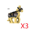 Military Building Blocks Action Solider Figures Gifts Animals Medieval Fire Dragon Knight Horse Mount Wolf Children Toys MOC