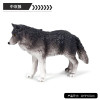 Small Size Simulation Wolf Action Figures PVC Figure Collectible Toys Wild Animal Figure Figurines Kids Cognitive Toys Kids Gift