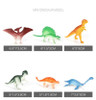 39Pcs/lot Mini Simulation Animal Dinosaur Model Triceratops Tyrannosaurus Brachiosaurus Figures Kids Cognitive Educational Toys