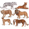 Realistic Wild Forest Animals King Lion Tiger Leopard Action Figures Figurines Collection For Children Education Toy Gift