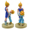 Anime Dragon Ball Z Figures 19CM Son Goku Vegeta Trunks Father and Son Farewell Super Saiyan PVC Action Figure Model for KID