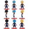 7cm Anime Dragon Ball Gold Frieza Figure Kamehameha Son Gohan Trunks Action Figures PVC Collection Statue Comic Model Doll Toys